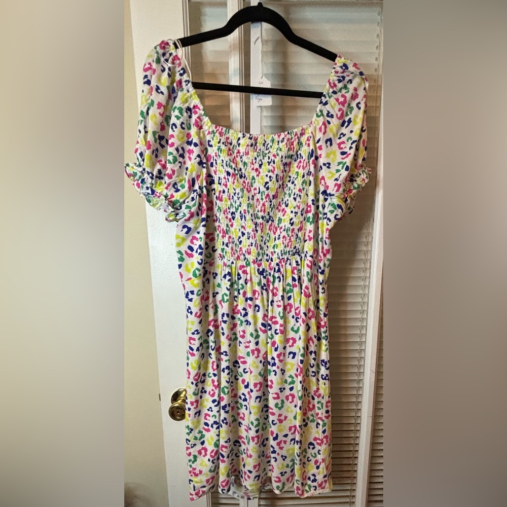 Cabana Leopard Rainbow Sundress - Picture 3 of 11